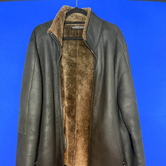 Andrew Marc Other - Andrew Marc Men's Shearling-lined Leather Jacket - LARGE